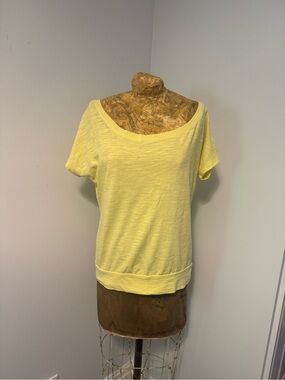 Gymboree Pale Yellow Short Sleeve Scoop Neck Top